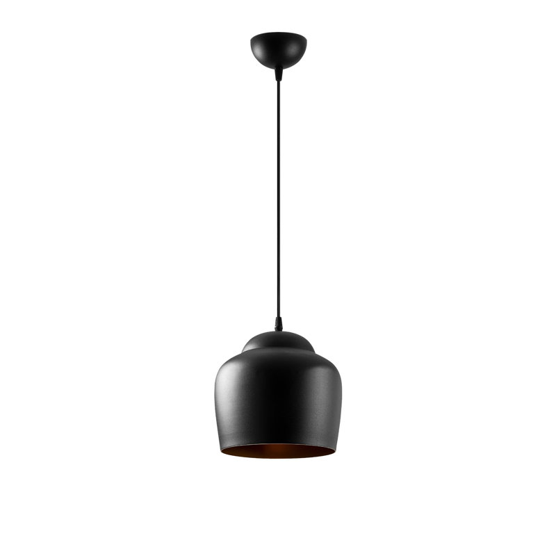Lustre industriel moderne, métal noir, 48,4 x 48,4 x 48,4 pouces | Hauteur: 48,4 pouces, 1 x douille E27 de 40 W maximum | Luminaire de maison élégant, design scandinave, parfait pour les salles à manger et les espaces de vie