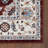 Oza Oriental Handwoven Machine Washable Area Rug in Gray/Burgundy-383364078