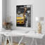 Drôle de décor de girafe citadine sur toile-93629024-93629023