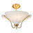 Floravelle 3-Light Fabric Shade Flush Mount Ceiling Light