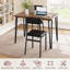 Ensemble de table de salle à manger pour 4, table de cuisine avec chaises rembourrées pour petits espaces, rétro-1279702877