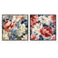 Pothier - Ensemble de 2 collages carrés floraux-101853102-101853103