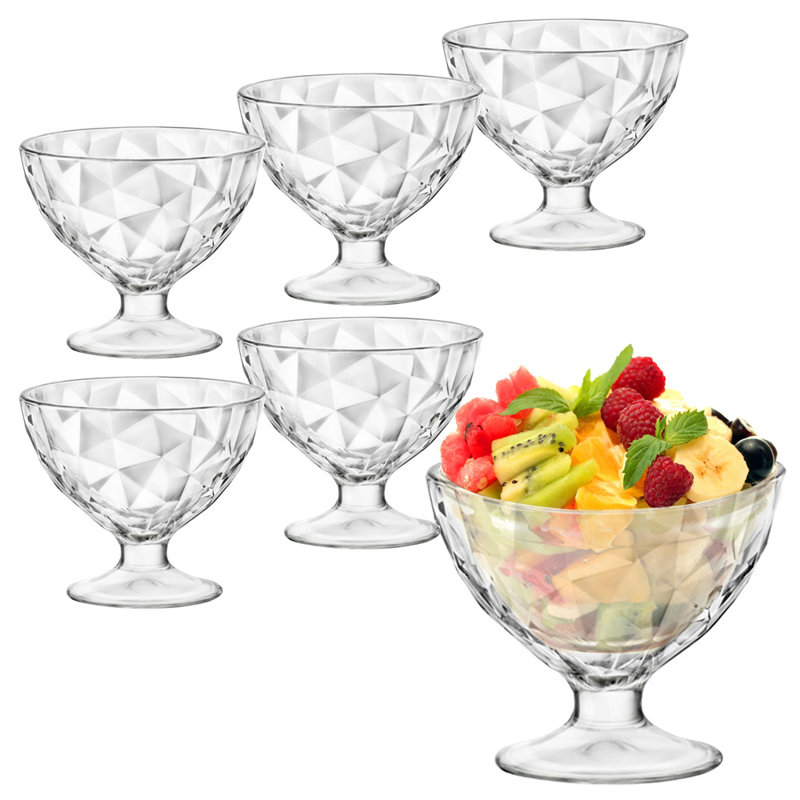 360ml Diamond Ice Cream Sundae Dessert Bowl