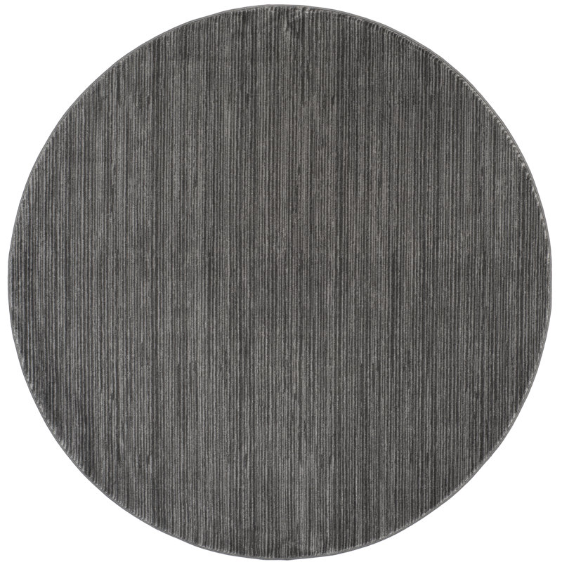 Aaishah Area Rug, Gray , Round 10'