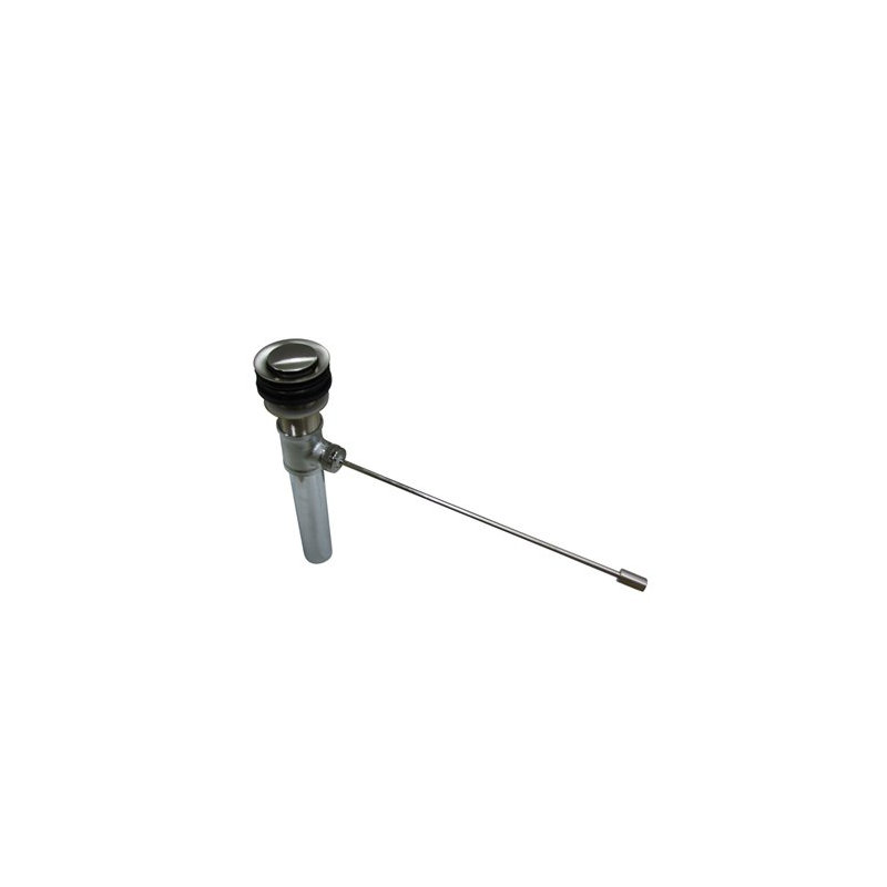 Vessel Control Pop-Up Bathroom Sink Drain, Brushed Nickel