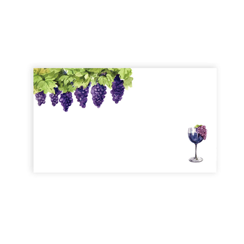 Cartes de lieu de mariage Grapes Vineyard Winery