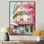 «Rose Blooming Terras Paris Summer Bar - City Paris», art mural