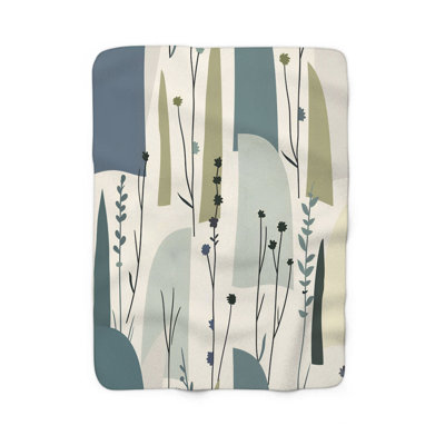 Couverture douce en sherpa de première qualité Soft Meadow Serenity
