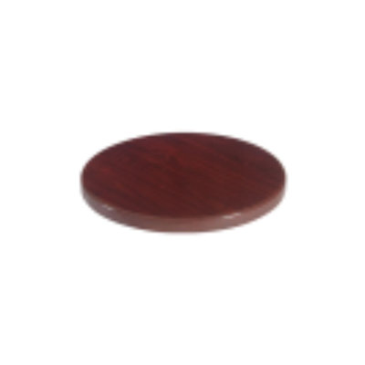 30'' Round Resin Table Top, Dark Mahogany