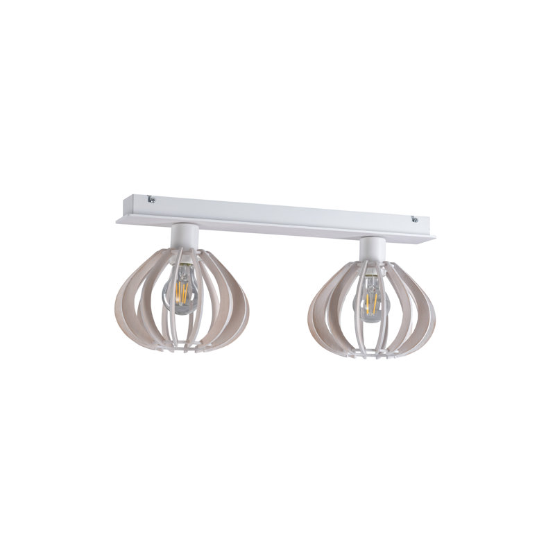 Parma Flush Mount, White
