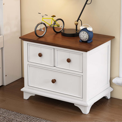 3 Pieces Wooden Captain Bedroom Set Bed With Trundle, Nightstand And Dresser