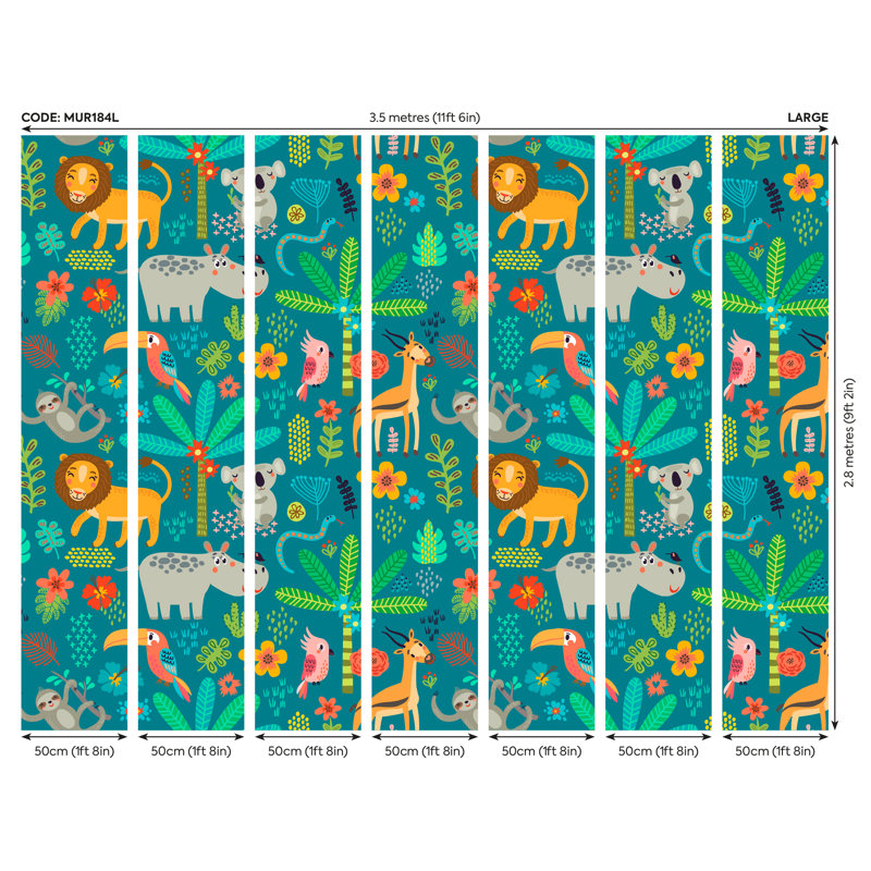 Carden Matte Wall Mural, 280cm L x 350cm W