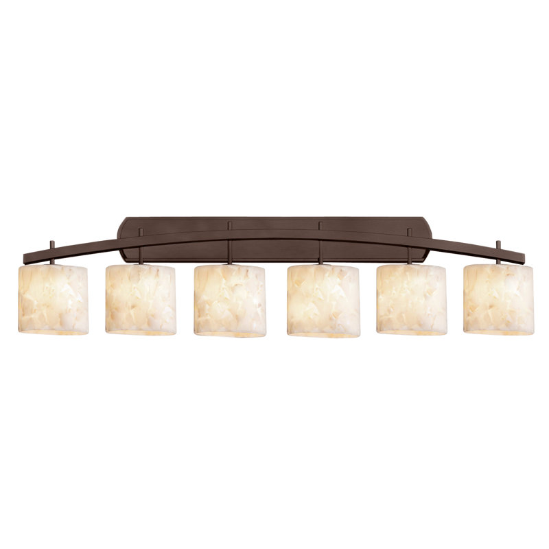 Éclairage pour meuble-lavabo 6 lumières archway Bouzoun, Bronze foncé