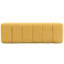 Tabouret de salle à manger en chenille jaune sans assemblage, capacité de poids de 300 lb, plancher, 50 po de long, pour banc d'entrée et zones tapissier, assemblage, noyau en mousse de 11 po, longueur, 17 po de hauteur, excellent