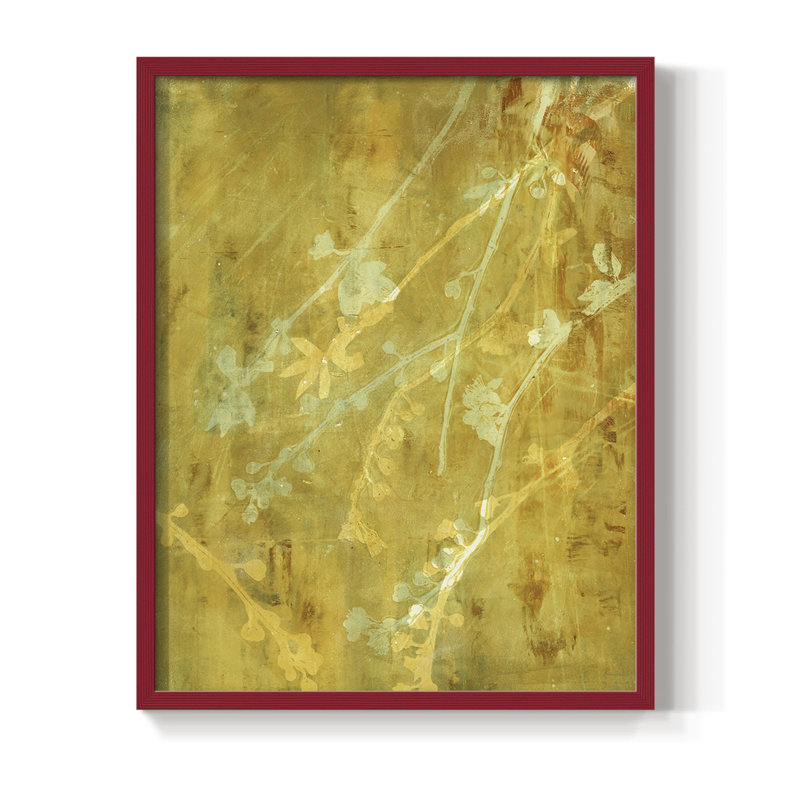 Breathe Out Framed Print - Solid Wood, Red, 10" H x 8" W