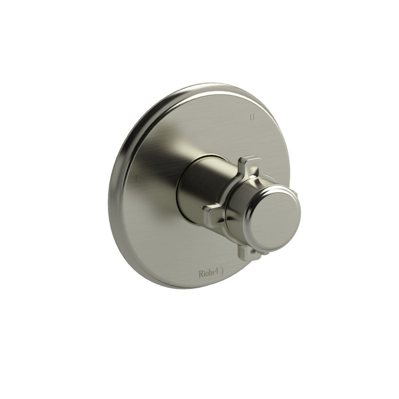 Garniture thermomètre à pression 1/2 "Momenti ™ avec jusqu'à 3 fonctions, Nickel brossé