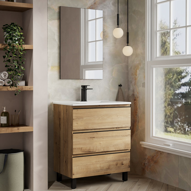 Bernestine 1mm Single Bathroom Vanity with Basin