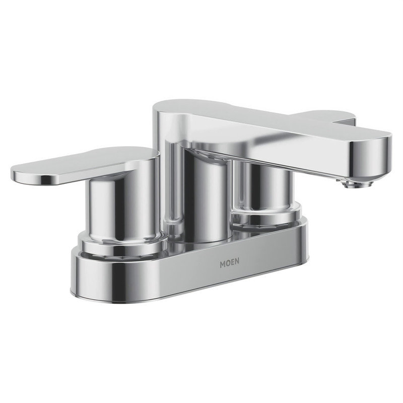 Laris Centerset Bathroom Faucet with Drain Assembly, Chrome