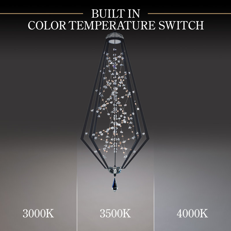 Eternity 1 - Light LED Single Pendant, Heirloom Gold/Gold Pearl, 52.5" H x 22" W x 22" D