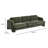 Halsey Forest Green Textured Fabric Sofa