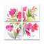 Ensemble de 4 panneaux muraux - Suzanne Allard «Mandevilla», art mural sur toile pour le salon, la chambre à coucher ou le bureau 