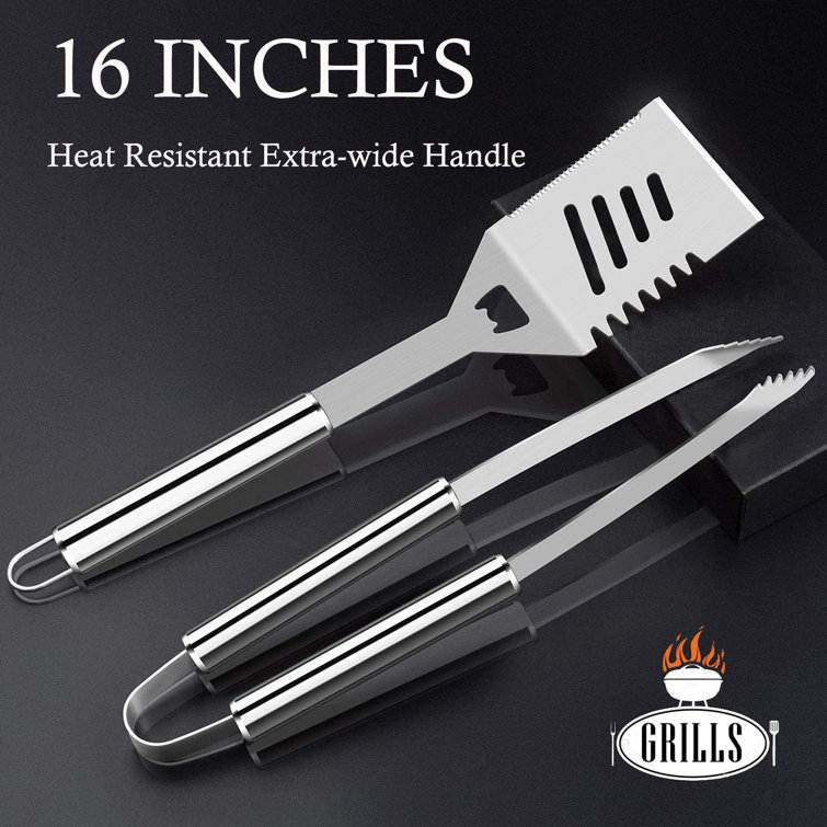 Kaluns Grill Set, 21 Piece Grilling Utensils Set, Stainless Steel, Strong and Durable Grill Tools, Dishwasher Safe