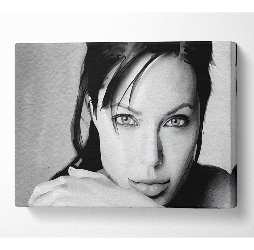 Angelina Jolie Intim - Kunstdrucke auf Leinwand