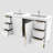 59.13'' Double Bathroom Vanity with Acrylic Top