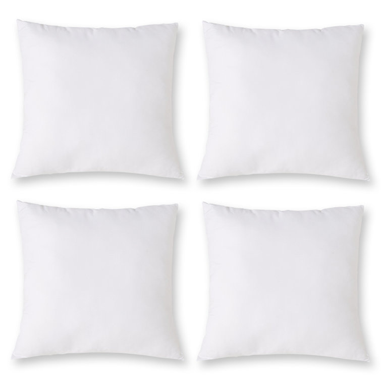 2-Pack Decorative Throw Pillow (With Cover and Inserts) 18x18 Soft Pillow  with Washable Covers, Microfiber Filling, for Indoor/Outdoor Use, Home