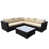 Brown Frame/Beige Cushion