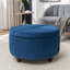 Repose-pieds rond avec rangement en velours Bula-943753750