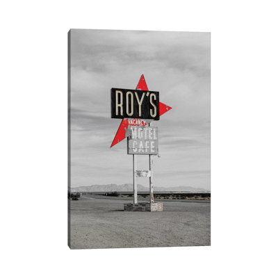 Roys Motel by Pixy Paper - Wrapped Canvas Print