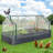 Metal Raised Garden Bed with Cover, Outdoor Planter Box for Vegetables and Flowers-1623918513-1623918518
