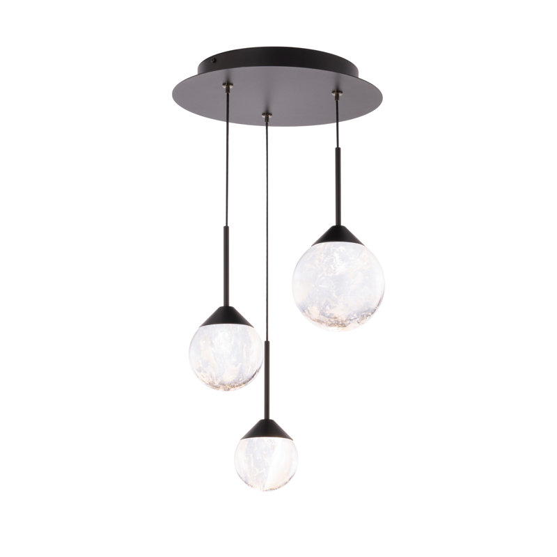 Quest 3 - Light LED Pendant, Black
