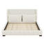 Lit plateforme tapissier avec deux coussins assortis-125241578-125241575
