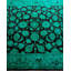 Tapis vert noué à la main de conception unique Chimel