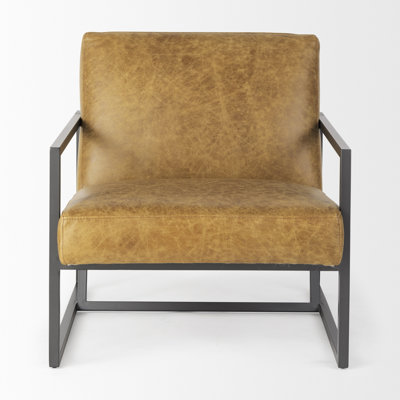 Fauteuil en cuir fleur 28,25 cm Manske