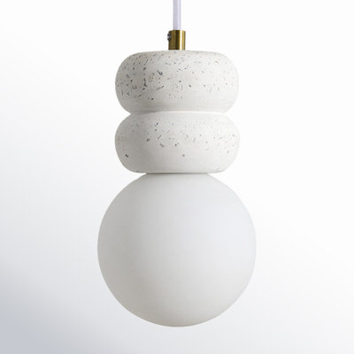Dayna Single Light Ceramic Dimmable Pendant