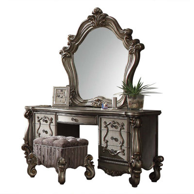 Meuble-lavabo Versailles, finition platine antique