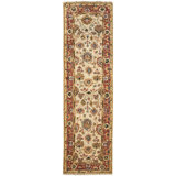 Carrington Hand Knotted Wool Oriental Area Rug in Ivory