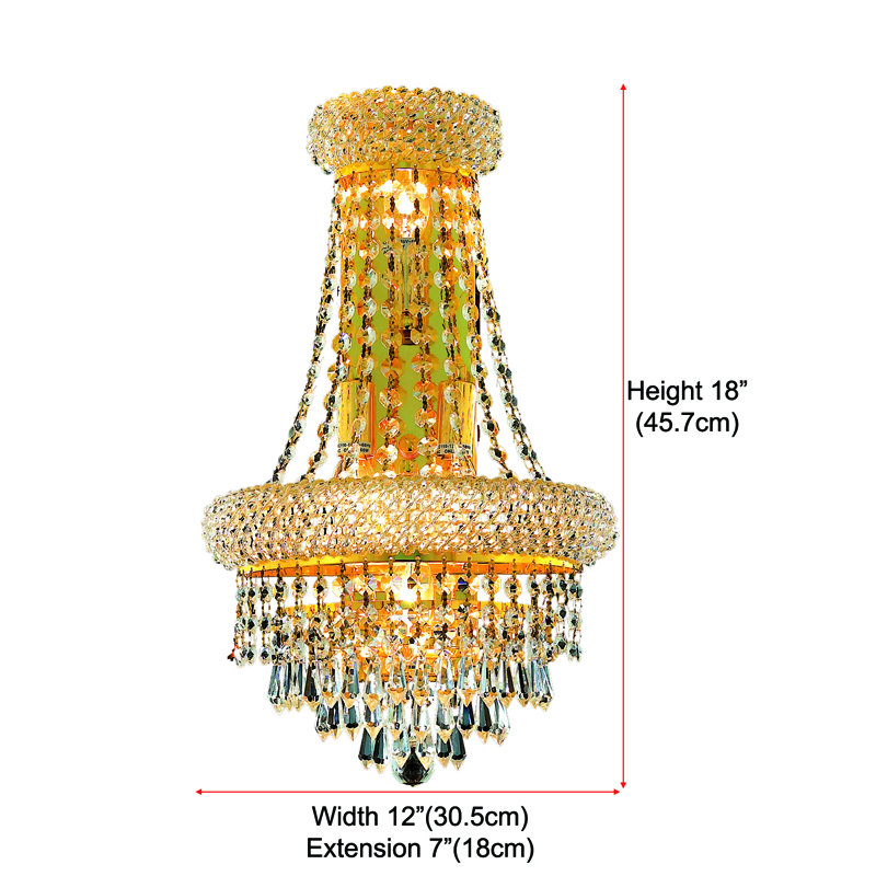 Plafonnier encastré 4 lumières Gaelle, Or, Coupe royale