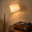 Lampe sur pied moderne en bois massif 65 "avec bras réglable 65"-1632117297