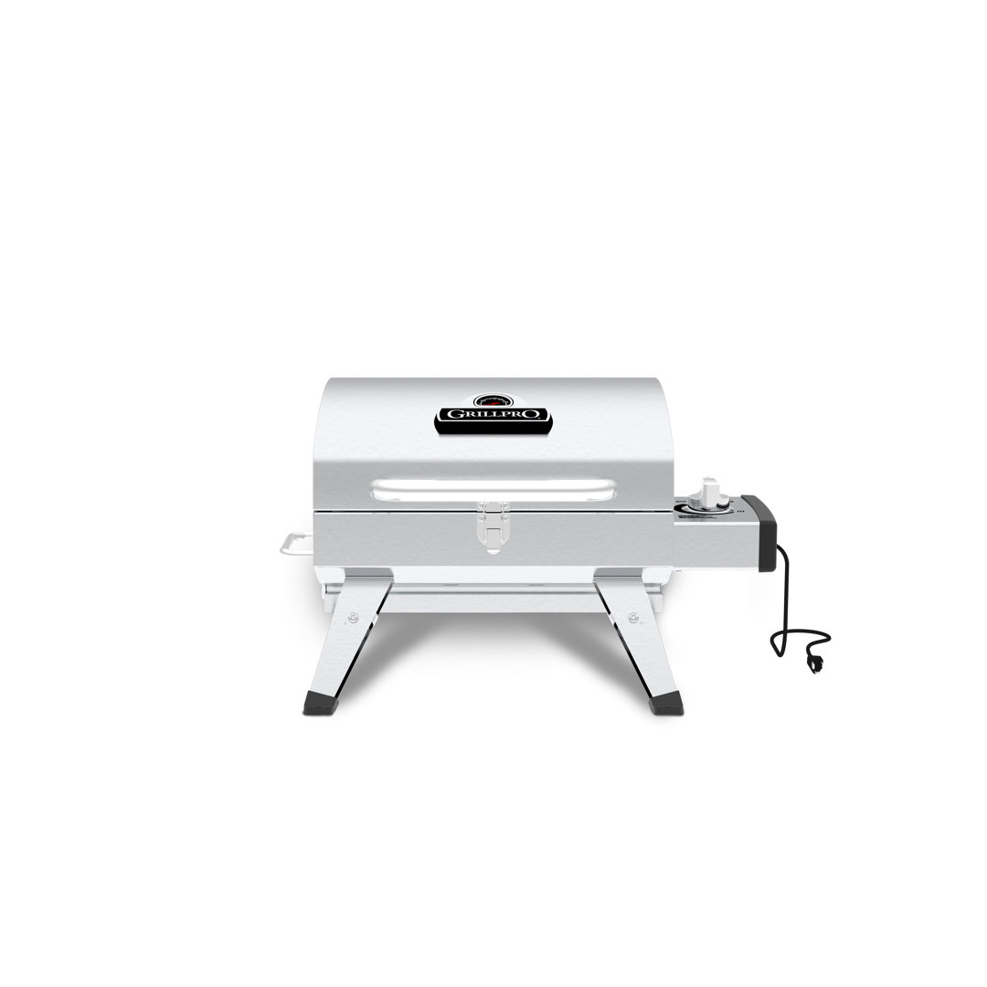 GrillPro Table Top Portable Electric Grill in Stainless Steel Grillpro