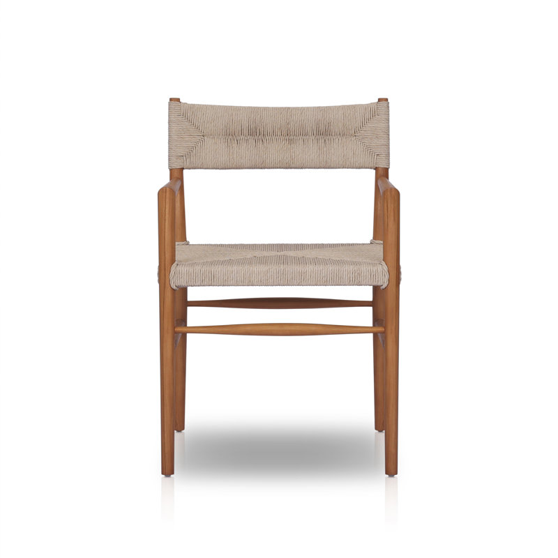 Fauteuil de patio en teck Taffeta, Teck naturel / brun clair