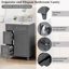 Armoire de meuble-lavabo 24 po avec lavabo en céramique Vakil, 2 tiroirs, 1 porte-787087676-787087650