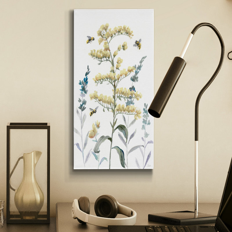 Bumble Bee Garden I - peinture sur toile tendue