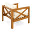 Fauteuil club d'extérieur en bois d'acacia-224665563