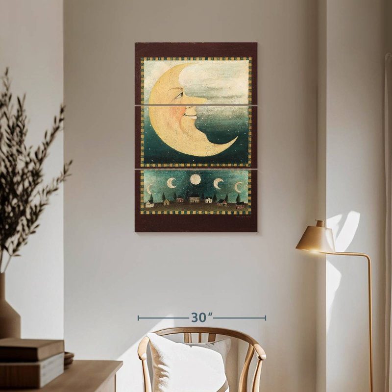 Moon Cycles, 57" H x 36" W