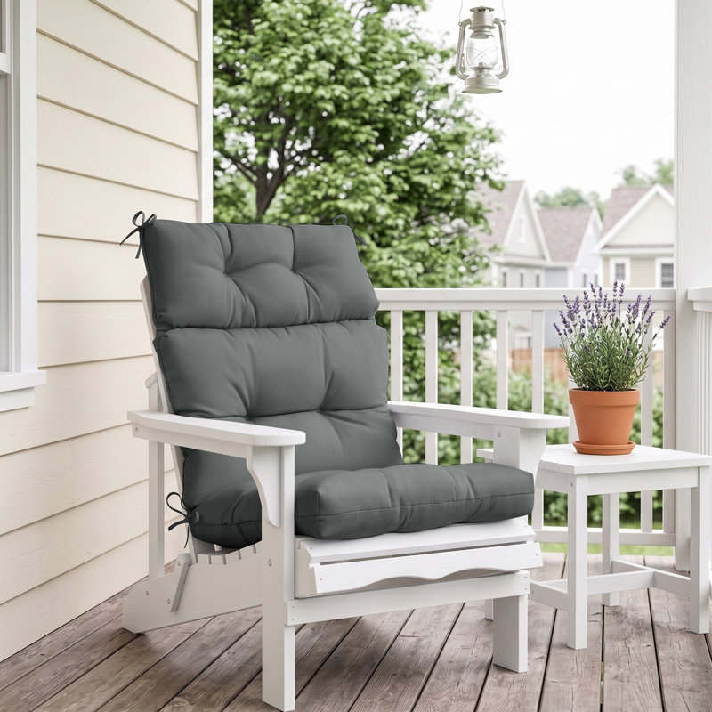 Indoor/Outdoor Seat/Back Cushion, Gray