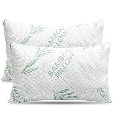 Katherine Rayon from Bamboo Shredded Memory Foam Plush Support Pillow (Set of 2) The Twillery Co. Size: Standard